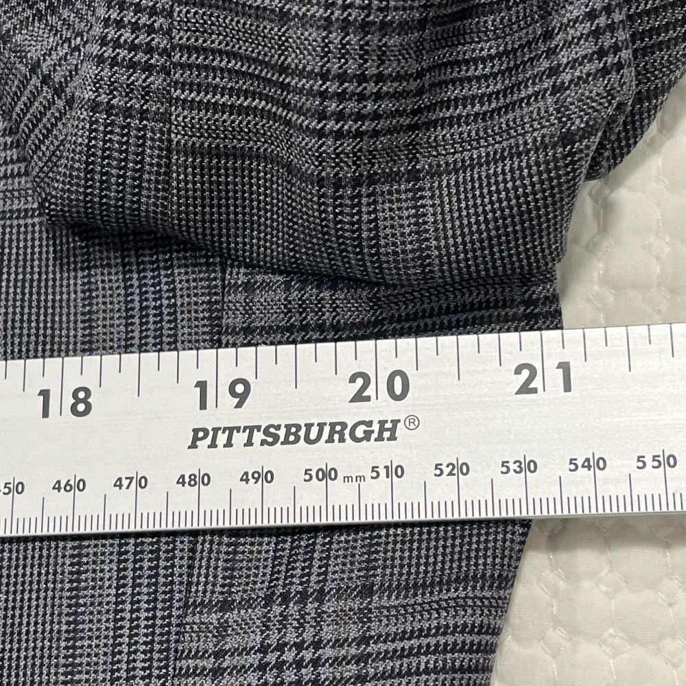 BOSS Hugo Boss Men's Tesse Biella Wool Gray Plaid Blazer Sport Coat Jacket 42R